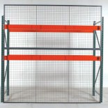 Pallet Rack with Safety Mesh Loss Prevention